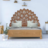 Hand Carved King Size Bed Headboard Bed Head H3